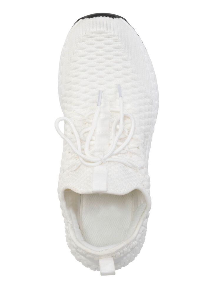 Veterschoenen van gestructureerd textielmateriaal 