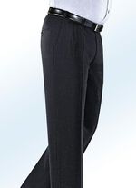 Klaus Modelle broek met lage taille, met riem MARINE