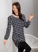 Uniek lang shirt met zijsplitten 