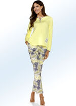 Pyjama met knoopsluiting en print 