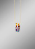 Veelkleurige hanger van goud 