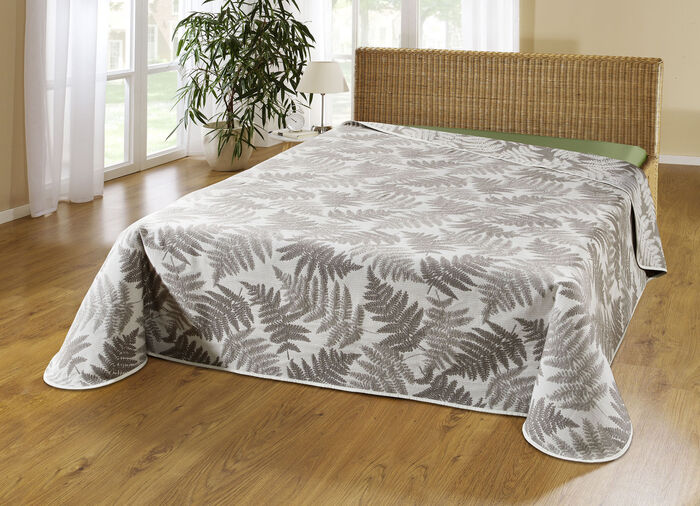Sprei met natuurlijke bladmotieven NATUREL