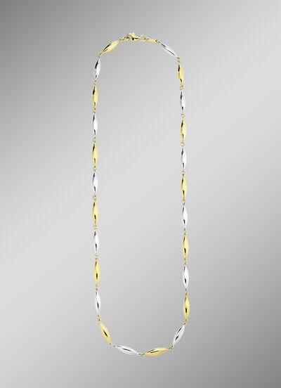 Hoogwaardige ketting in tweekleurig 