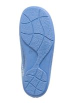 Laurina, klassieke damespantoffels, met uitneembaar voetbed KORNBLAU