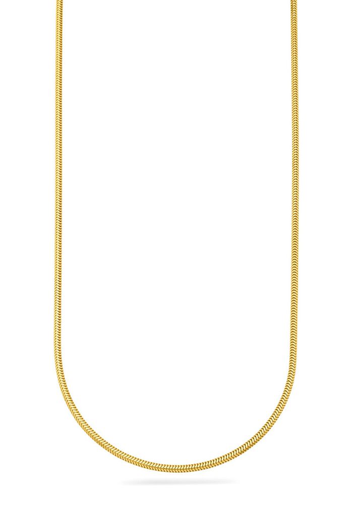 Machinaal gegraveerde slangenketting 