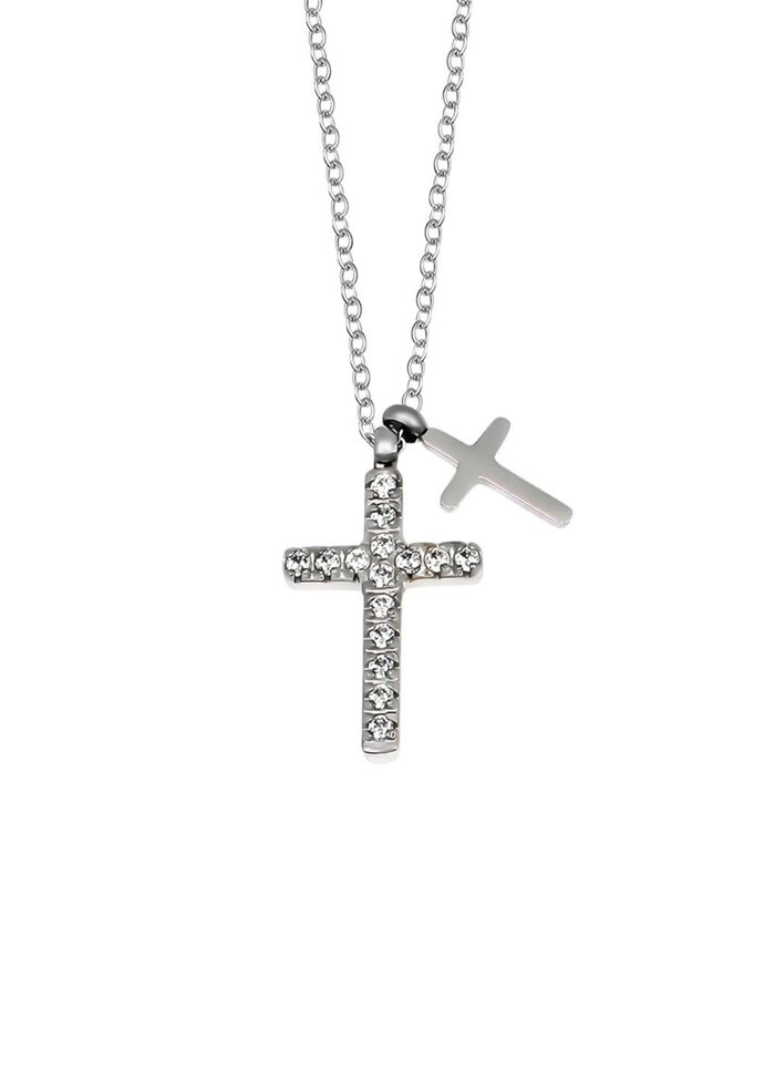 Expressieve ketting met synthetische zirkonia 