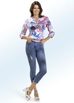 7/8 lange jeans met franjezoom 