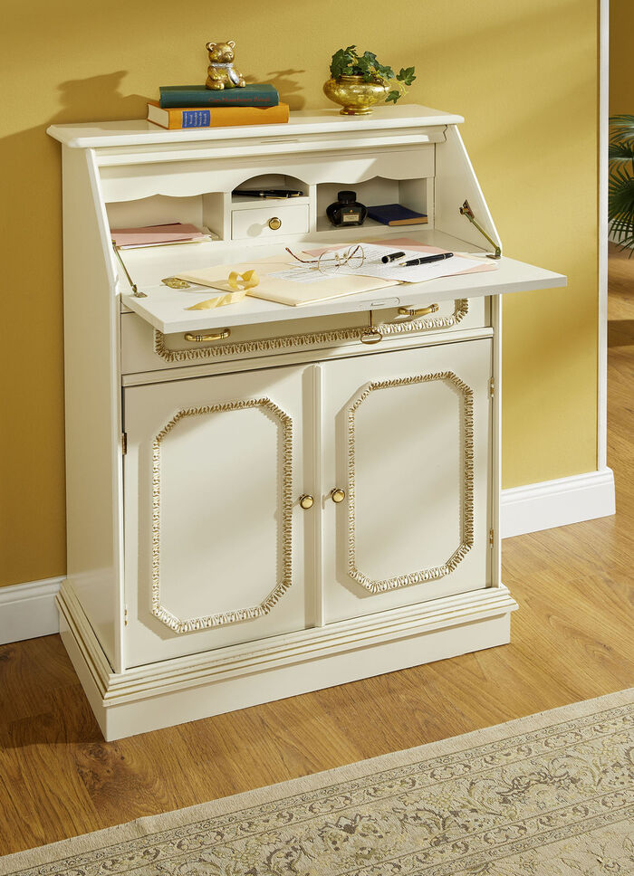 Hoogwaardige meubelserie met echt houtfineer CRÈME-GOUD