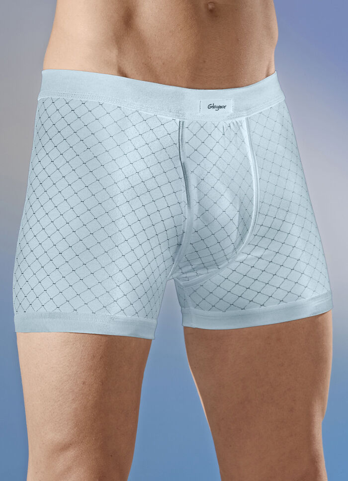 Vierpack onderbroeken van fijne jersey, met gulp 