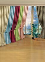 Overgordijnenset met universele railband 