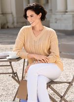 Trui met elegante glitteraccenten 