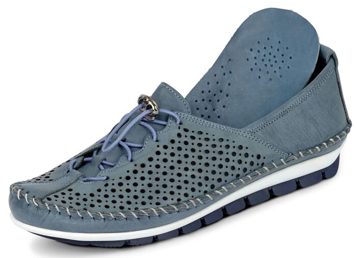 Gemini, comfortabele damespantoffels, breedte G, met uitneembaar voetbed 