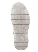 Gemini veterlaarsje van zacht rundnappaleer WIT-TAUPE