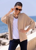 Cardigan in gemengde textuur 