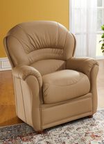 Gestoffeerd meubilair met bekleding van echt leer 