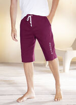 Bermuda met brede tailleband in 4 kleuren BORDEAUX