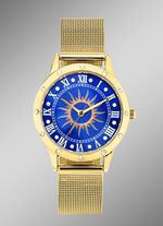 Quartz dameshorloge zon met witte kristalaccenten 