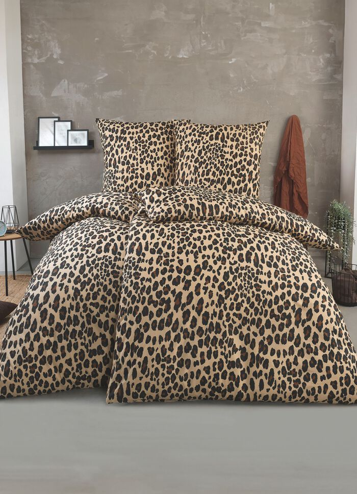 Beddengoedset met luipaardprint 
