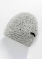 Seeberger, dames gekookte wollen muts, met ajou-patroon GRIJS