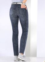 Power-stretch-jeans DONKERBLAUW