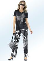 Shirt met strasmotief 