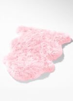 Mat van echte lamsvacht in dierenvorm 