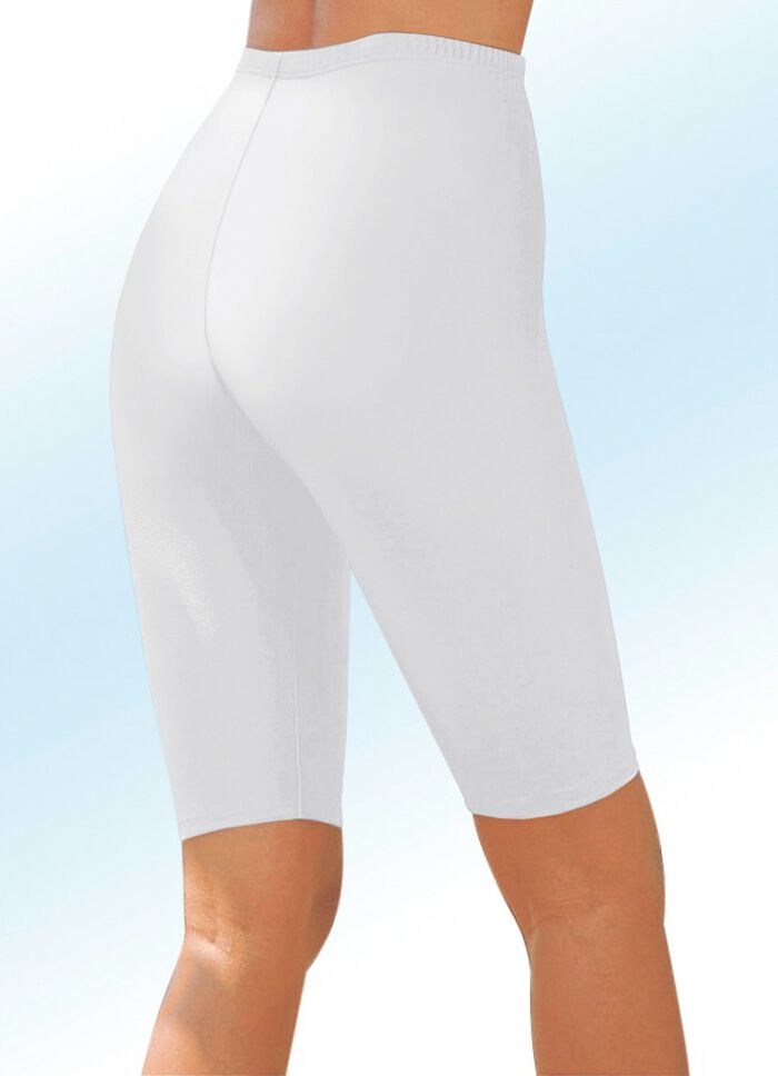 Wielrenbroek met glanseffect in 6 kleuren WIT