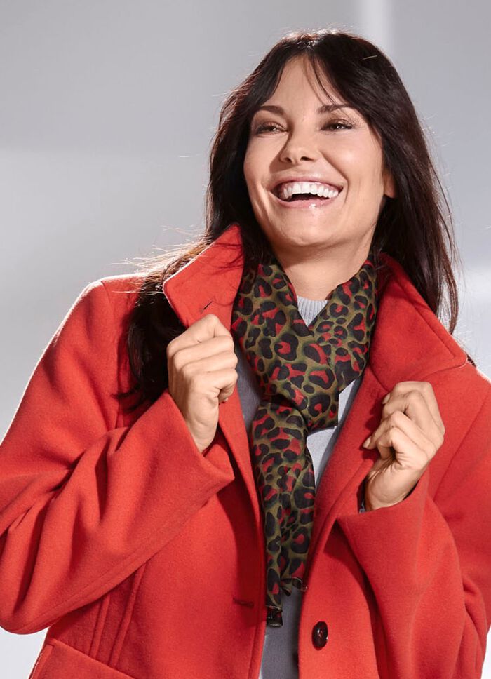 Sjaal met roofdierbontontwerp 