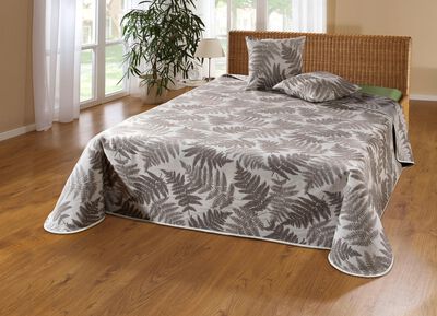 Sprei met natuurlijke bladmotieven 