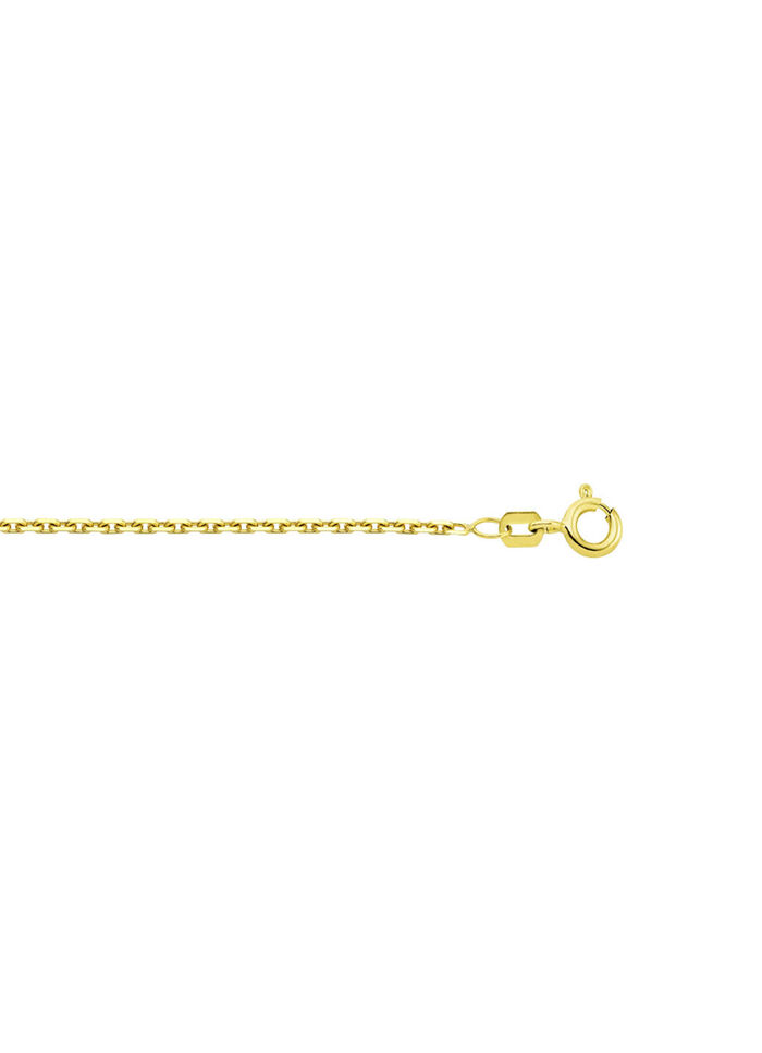 Diamantgeplateerde gouden ankerketting 