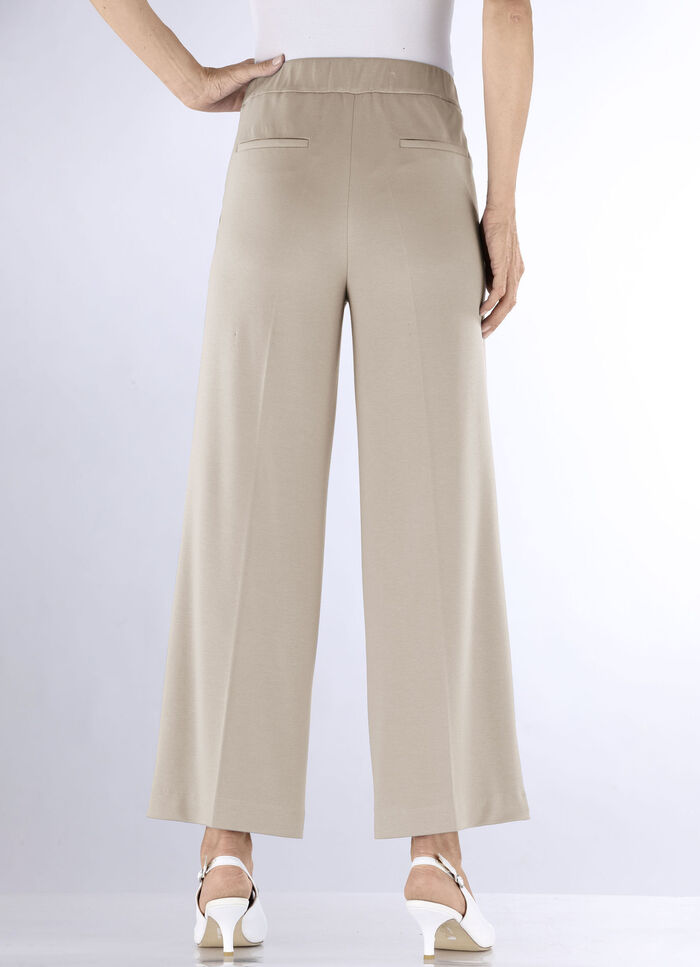 Enkellange, wijde broek BEIGE