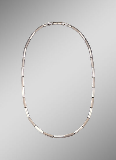 Stijlvolle titanium ketting met clipsluiting 