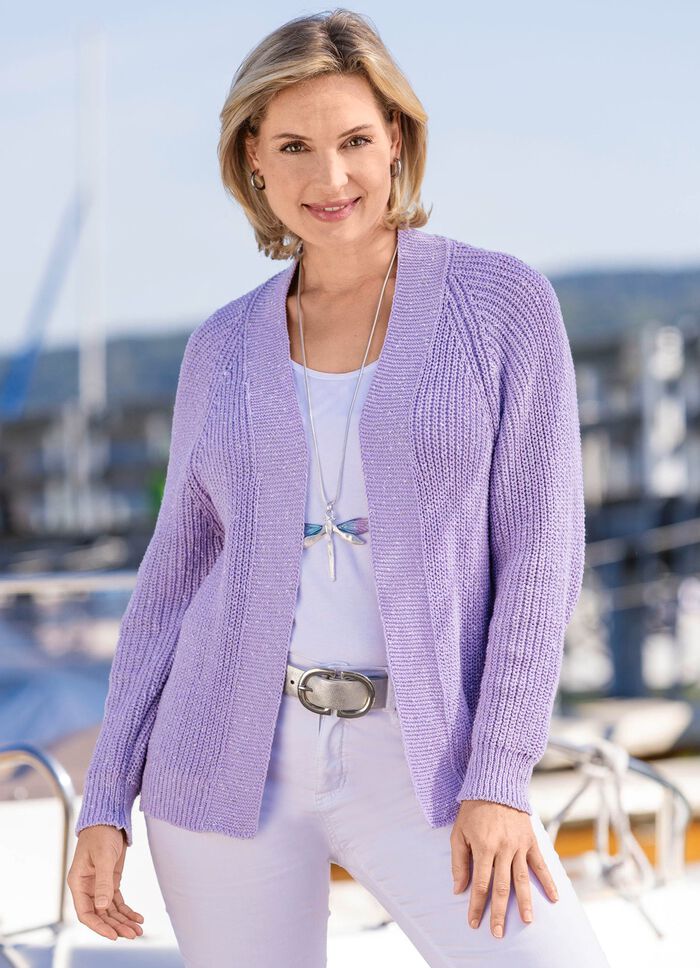 Vest van melange-effectgaren 