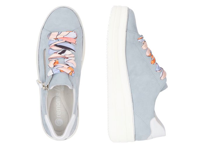 Remonte sneakers met kleurrijke vetersluiting 
