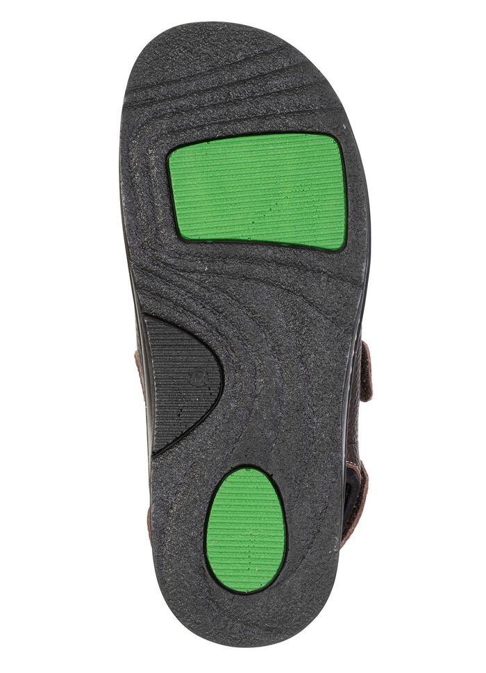 Mubb, klassieke herensandalen, breedte H, met uitneembaar voetbed 