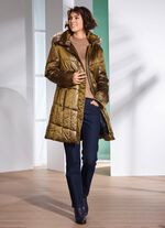 Korte jas met elastische windjackmouwen 