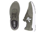 Rieker sneakers met elastische decoratieve vetersluiting OLIJFGROEN