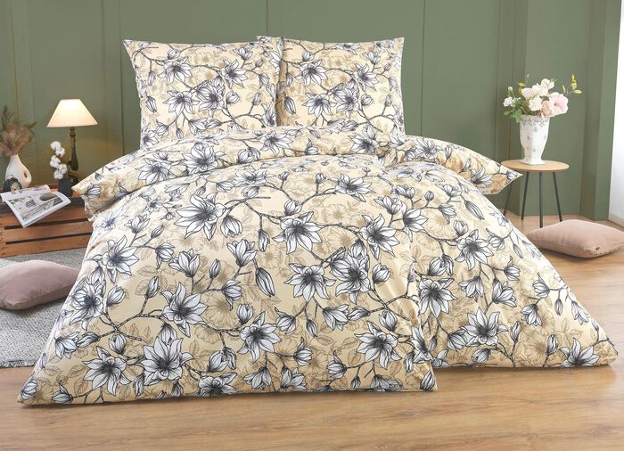 Beddengoedset in renforc&eacute;-kwaliteit BEIGE