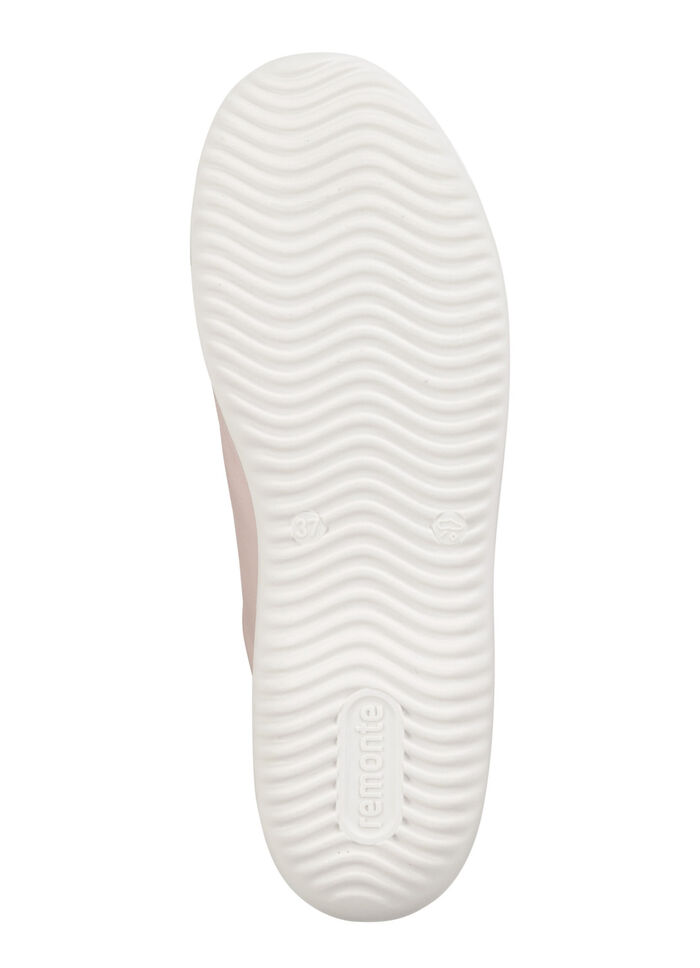 Remonte veterschoen met metalen inzetstuk in reliëf POEDERROZE