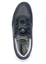 Sportieve herenpantoffels, breedte H, met uitneembaar voetbed BLAU-GRAU