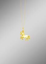 Gouden paardenhanger 