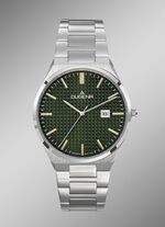 Dugena quartz herenhorloge met roestvrijstalen bandkast 