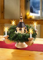 Adventskandelaar van hout 