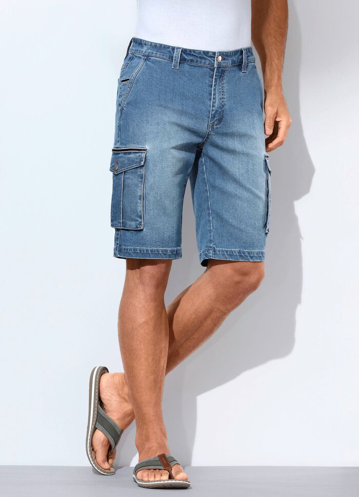 Denim bermuda's JEANSBLAUW