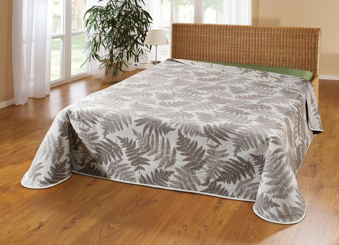 Sprei met natuurlijke bladmotieven NATUREL
