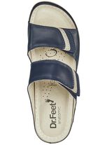 ELENA EDEN muiltjes met contrasterende inzetstukken MARINE