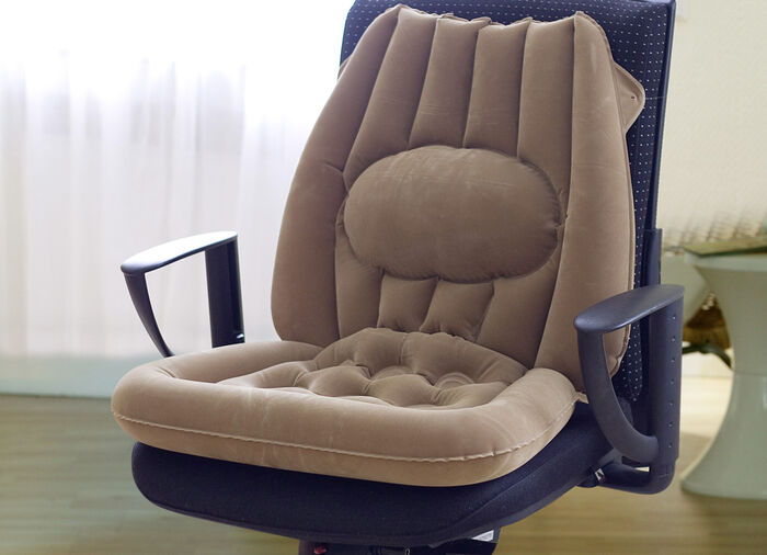 Opblaasbaar zitkussen 