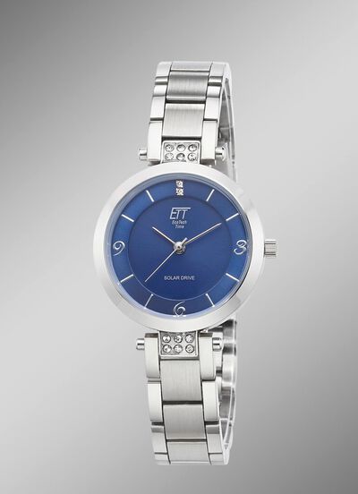 ETT solar dameshorloge met quartz uurwerk 