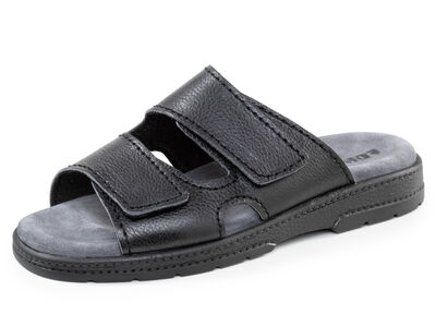 Comfortabele herenmuiltjes, breedte K, met klittenbandsluiting 