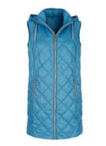 Gewatteerd vest met decoratief lint 